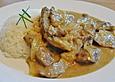 Geschnetzeltes in Estragon - Wein Sauce mit Limettenaroma