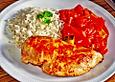 H&auml;hnchenbrustfilet in Paprika - Rahmsauce