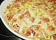 Spargel - Nudel - Auflauf nach Art Carbonara