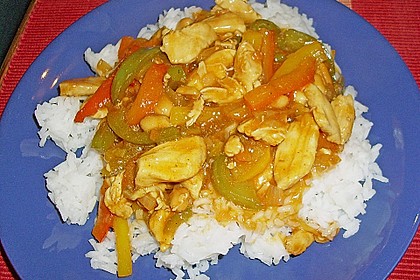 S&uuml;&szlig; - saures H&auml;hnchen mit Reis 5