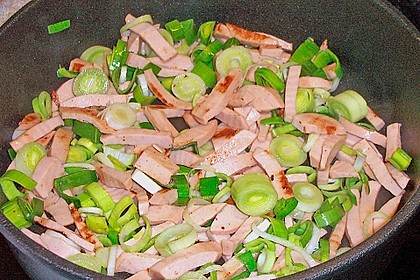 K&auml;se - Nudel - Pfanne mit Lauch