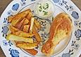 Backhendl mit leichtem Gurkendip