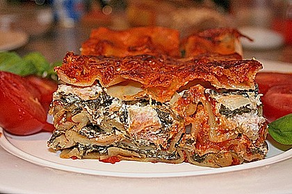 Lasagne mit Ricotta - Spinat - F&uuml;llung