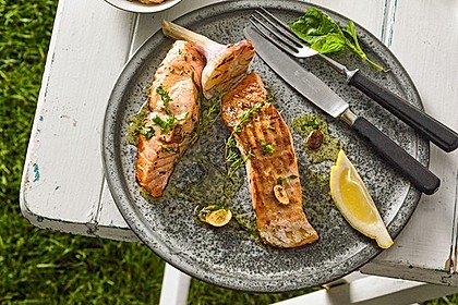 Lachs in Zitronen - Knoblauch - Öl 1