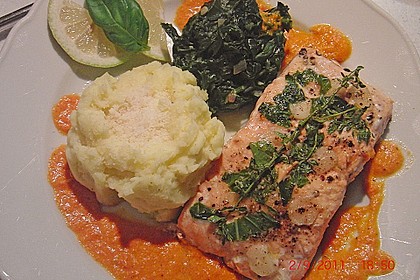 Lachs in Zitronen - Knoblauch - Öl 8