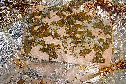 Lachs in Zitronen - Knoblauch - Öl 18