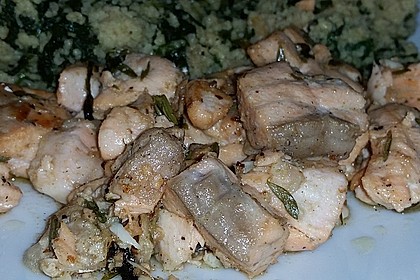 Lachs in Zitronen - Knoblauch - Öl 15