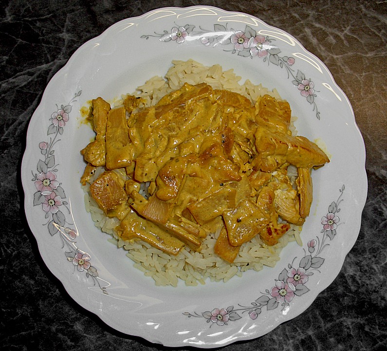 Hähnchen-Ananas-Curry mit Reis (Rezept mit Bild) | Chefkoch.de