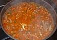 Kichererbsen - Reis - Suppe mit Huhn