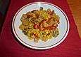 Gem&uuml;se - Wurst - Pfanne mit Reis