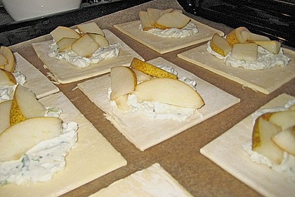 Birnen - Roquefort - Tartelettes