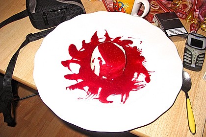 Bayerische Creme mit Himbeeren 1