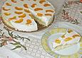 Pfirsich - Joghurt Torte mit Vanillehauch