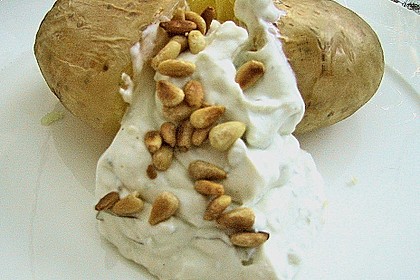 Backkartoffeln mit Gorgonzola - Creme 4