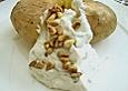 Backkartoffeln mit Gorgonzola - Creme