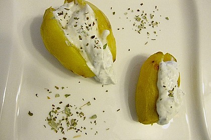Backkartoffeln mit Gorgonzola - Creme 2