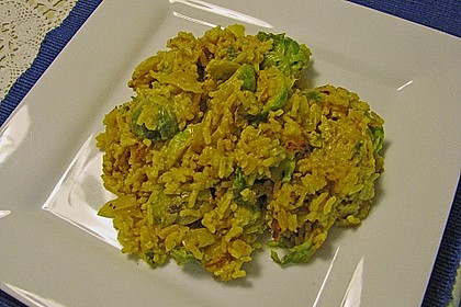 Scharfe Rosenkohl - Reis - Pfanne 8
