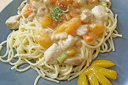 Fruchtiges Putengulasch
