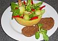 Sommersalat mit Galiamelone