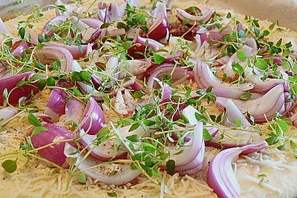 Schiacciata mit roten Zwiebeln 3