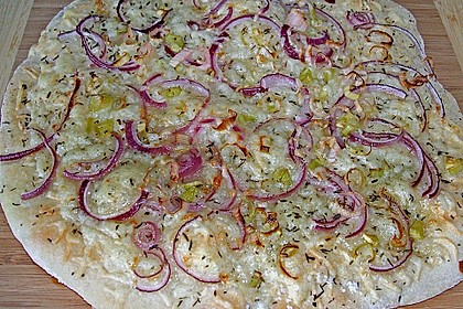 Schiacciata mit roten Zwiebeln 4