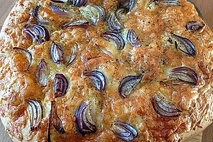 Schiacciata mit roten Zwiebeln 12