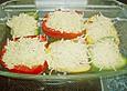 1A gef&uuml;llte Paprikaschoten mit Tomatenrahmso&szlig;e