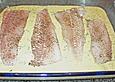 Fischfilet in Senfrahm mit Parmesankruste