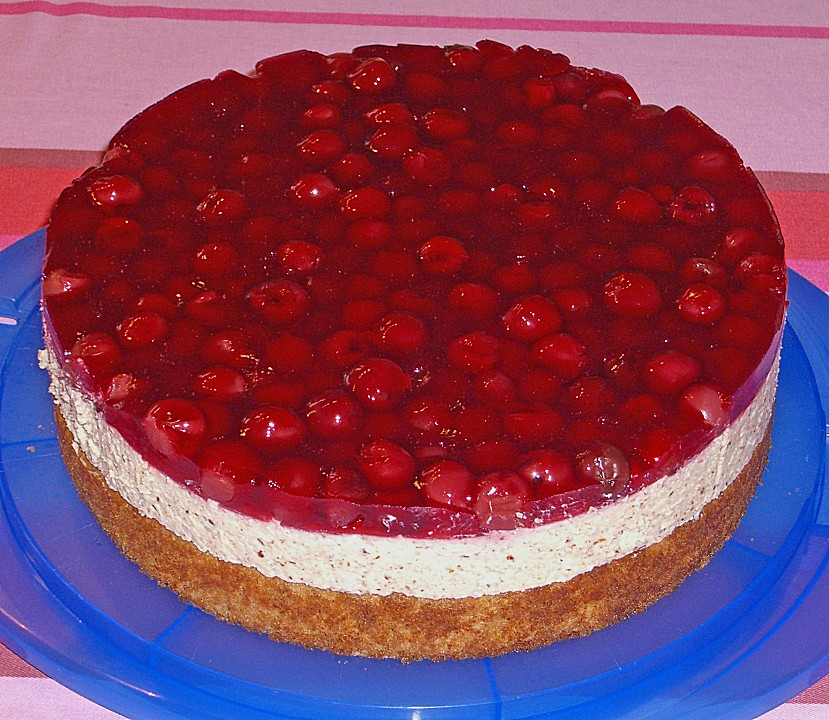 Kirschkuchen mit Mandel - Biskuit (Rezept mit Bild) | Chefkoch.de