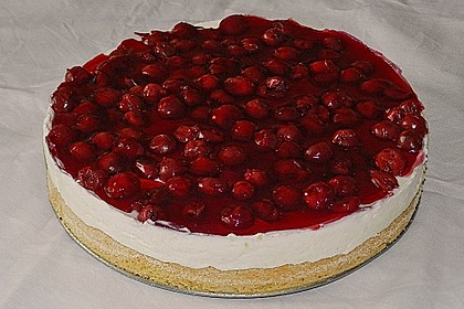Kirschkuchen mit Mandel - Biskuit 1