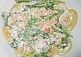 Spaghetti mit Ricotta und Rucola