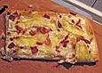 Flammkuchen mit Camembert