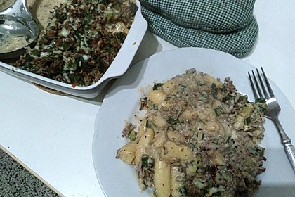 Schupfnudel - Auflauf mit Lauch und Hack 15