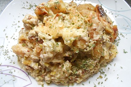 Schupfnudel - Auflauf mit Lauch und Hack 8