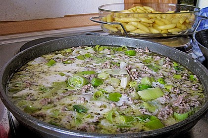 Schupfnudel - Auflauf mit Lauch und Hack 18