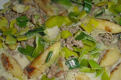 Schupfnudel - Auflauf mit Lauch und Hack 23