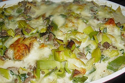 Schupfnudel - Auflauf mit Lauch und Hack 3