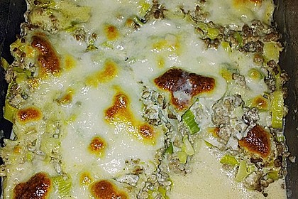 Schupfnudel - Auflauf mit Lauch und Hack 24