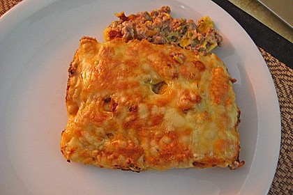 Schupfnudel - Auflauf mit Lauch und Hack 20