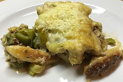 Schupfnudel - Auflauf mit Lauch und Hack 21