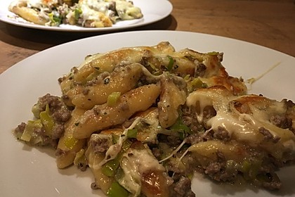 Schupfnudel - Auflauf mit Lauch und Hack 7