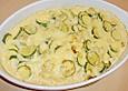 H&auml;hnchen - Zucchini - Auflauf in Senfsahne