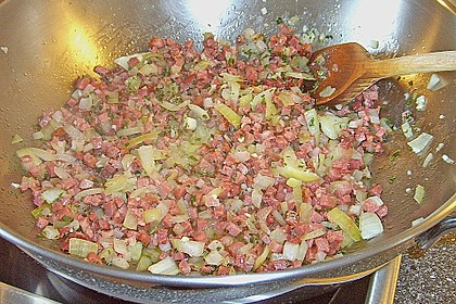Brechbohnen aus der gro&szlig;en Pfanne