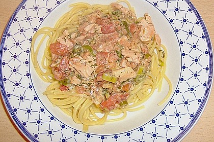 Tomaten - Lachs - Sahneso&szlig;e