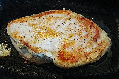 Kr&auml;uter - Putenbraten mit Rahmpilzen