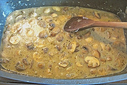 Kr&auml;uter - Putenbraten mit Rahmpilzen 4