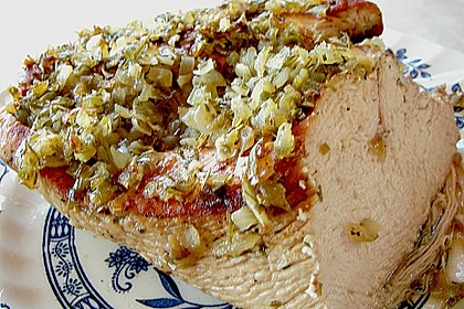 Kr&auml;uter - Putenbraten mit Rahmpilzen 10