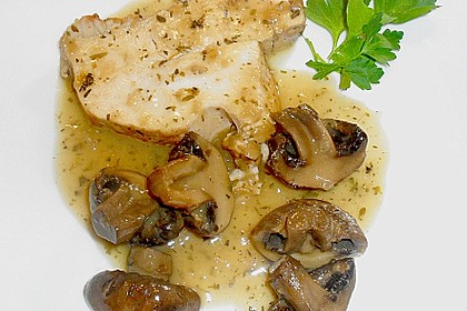 Kr&auml;uter - Putenbraten mit Rahmpilzen 13