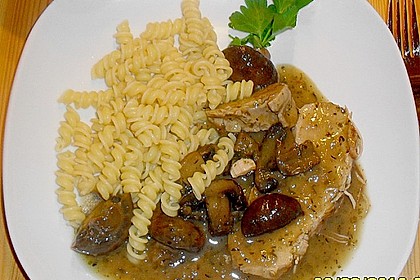 Kr&auml;uter - Putenbraten mit Rahmpilzen 14