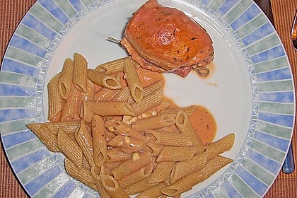 Fleischr&ouml;llchen mit Schinken - Salbei - F&uuml;llung